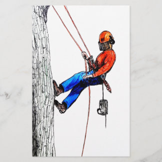 Papelaria Forester do cirurgião arborista em árvore