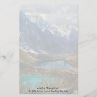 Papelaria Foto de Montanhas Alpinas Cênicas