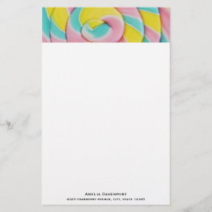 Papelaria Foto do Pastel Rainbow Spiral Candy