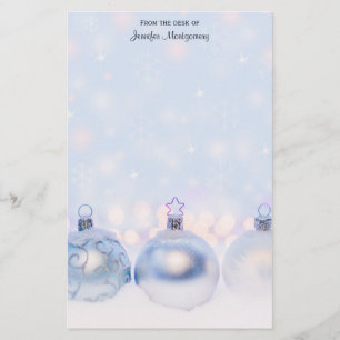 Papelaria Fotografia mágica de bolas de natal metálicas