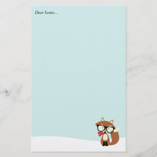 Papelaria Fox de Brown do hipster do feriado