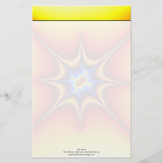 Papelaria Fractal Emblem - Arte Fractal (Frente)