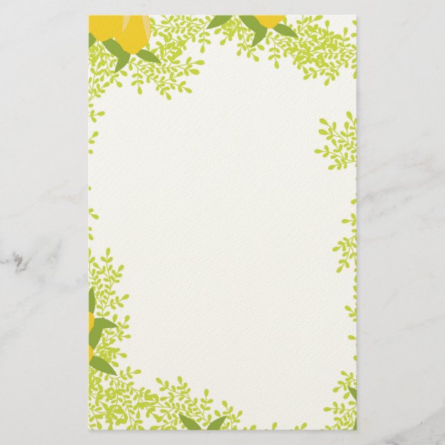 Papelaria Fresh & Cheerful Writing Paper (Frente)