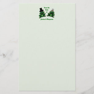 Papelaria Froggy Wedding - Papel de carta