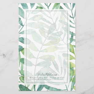 Papelaria Frond Waltz - Folhas Palm Frond