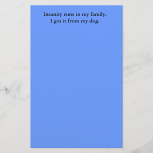 Papelaria Funcionamentos da demência em minha família. Eu