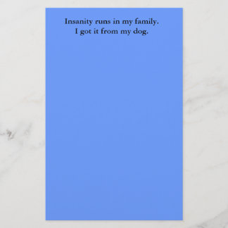 Papelaria Funcionamentos da demência em minha família. Eu