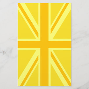 Papelaria Fundo britânico amarelo amarelo da bandeira de