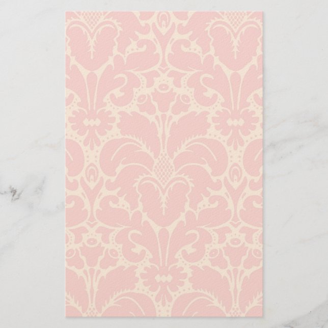 Papelaria Fundo damasco estilo barroco (Frente)