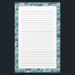 Papelaria Fundo das Ondas do Mar Decorativo<br><div class="desc">O fundo da onda do mar no estilo decorativo. Um padrão perfeito. Ilustração vetorial. © e ® Bigstock® - Todos os direitos reservados.</div>