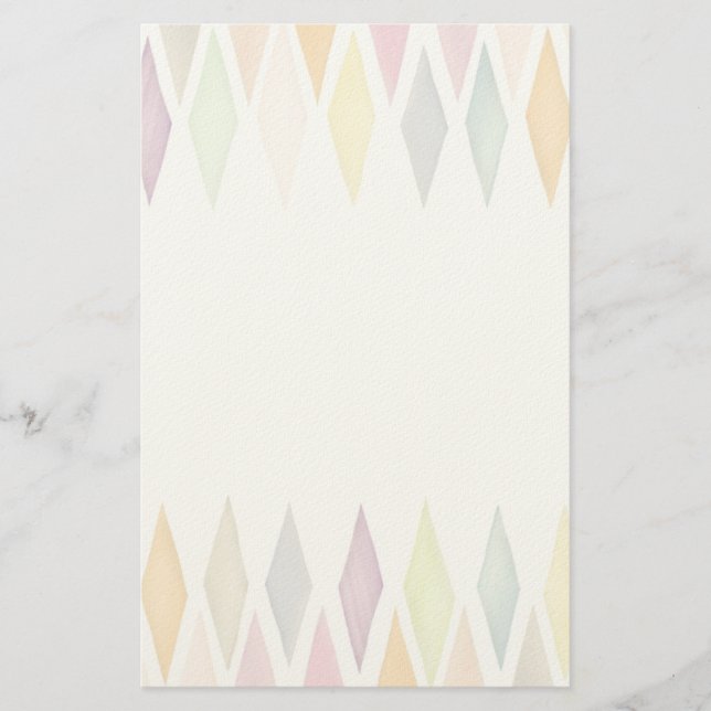 Papelaria Fundo de aquarela projetado (Frente)