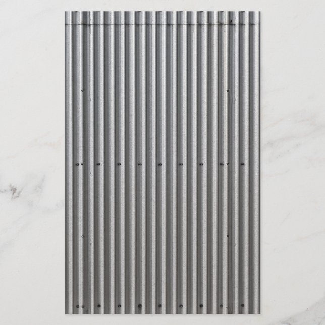 Papelaria Fundo de metal ondulado (Frente)