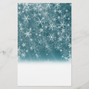 Papelaria Fundo do Floco de Neve de inverno