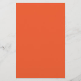 Papelaria Fundo Sólido Laranja Vibrante Minimalista