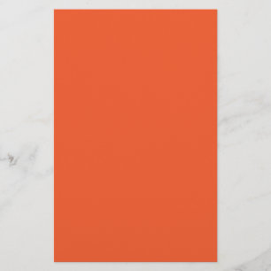 Papelaria Fundo Sólido Laranja Vibrante Minimalista