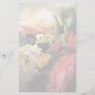 Papelaria fundo vibrante do vintage floral da arte com