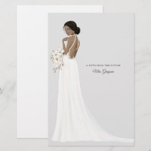 Papelaria Futuro Senhora Bride Obrigado Stationery