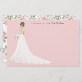 Papelaria Futuro Senhora Bride Obrigado Stationery