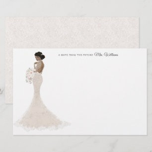Papelaria Futuro Senhora Bride Obrigado Stationery