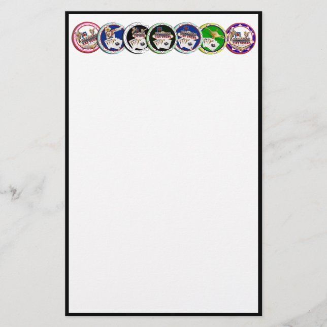 Papelaria Galore de Chips Poker (Frente)