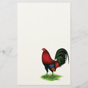 Papelaria Gamecock: Escuro - vermelho