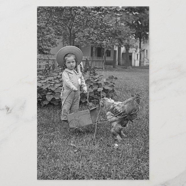 Papelaria Garota Adorável e Carrinho de Galeria de 1880 no J (Frente)