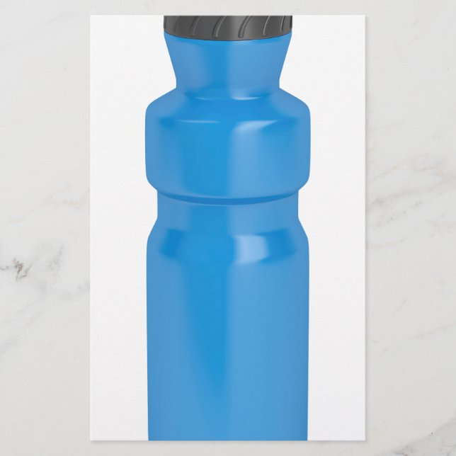Papelaria Garrafa plástica azul (Frente)