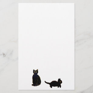 Papelaria Gatinho bonito dos gatos pretos