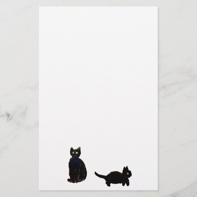 Papelaria Gatinho de Gatos Pretos (Frente)