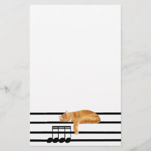 Papelaria Gato musical do gatinho do gato malhado