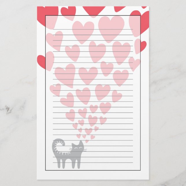 Papelaria Gato no amor (Frente)