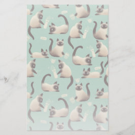 Papelaria Gatos Siameses Ruins A Arrancar Coisas