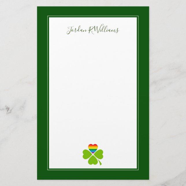 Papelaria Gay Lucky Clover (Frente)