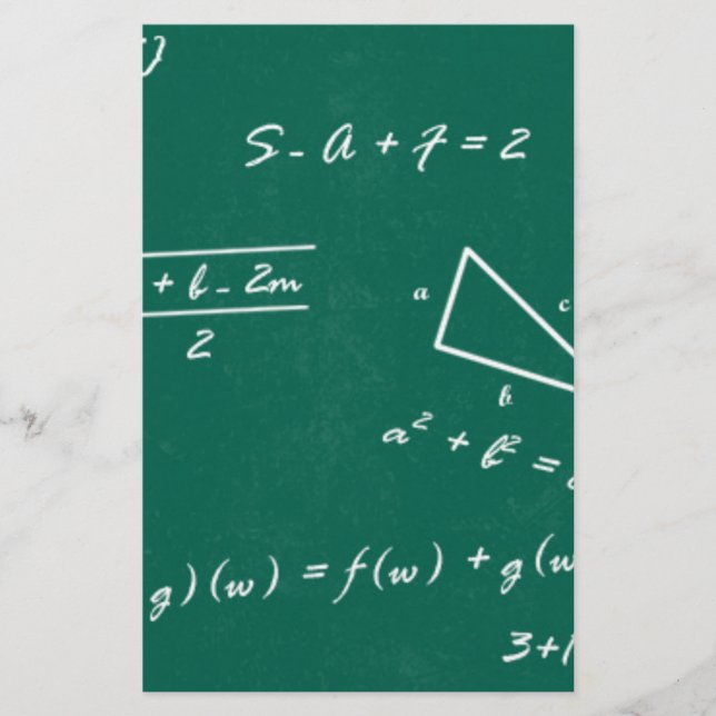 Papelaria geek de álgebra professor de matemática (Frente)