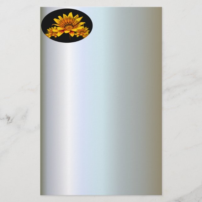 Papelaria Gerbel de Flor Amarelo (Frente)