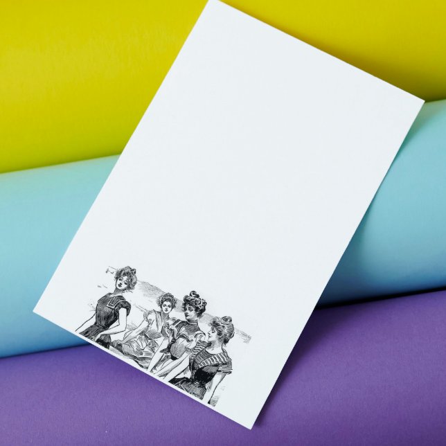 Papelaria Gibson Girls na Praia (Criador carregado)