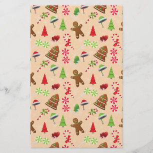 Papelaria Gingercake Man, Candy and Santa hat