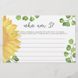 Papelaria Girassol de aquarela que sou eu jogo de chá de pan