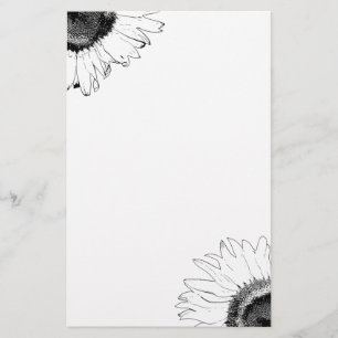 Papelaria Girassol preto e branco