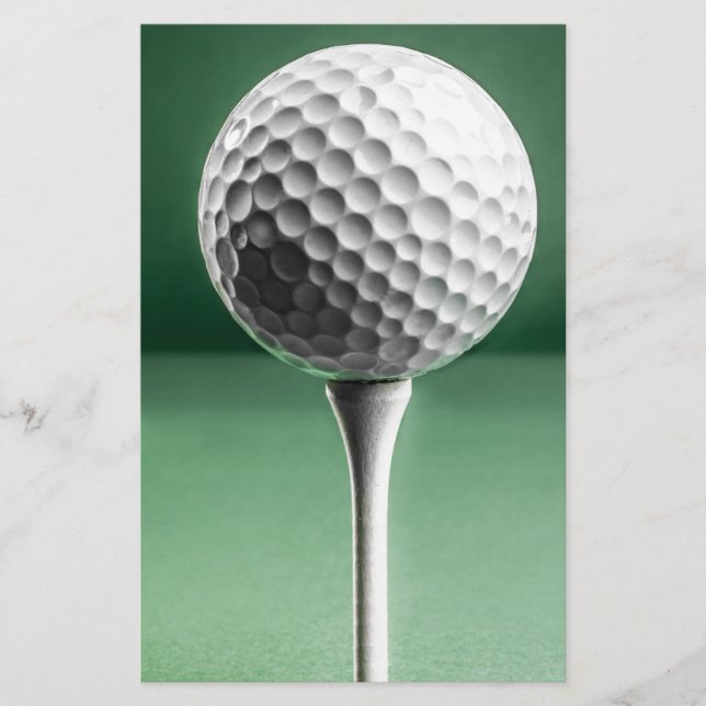 Papelaria Golf Ball em Tee (Frente)