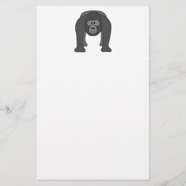 Papelaria Gorila dos desenhos animados (Frente)