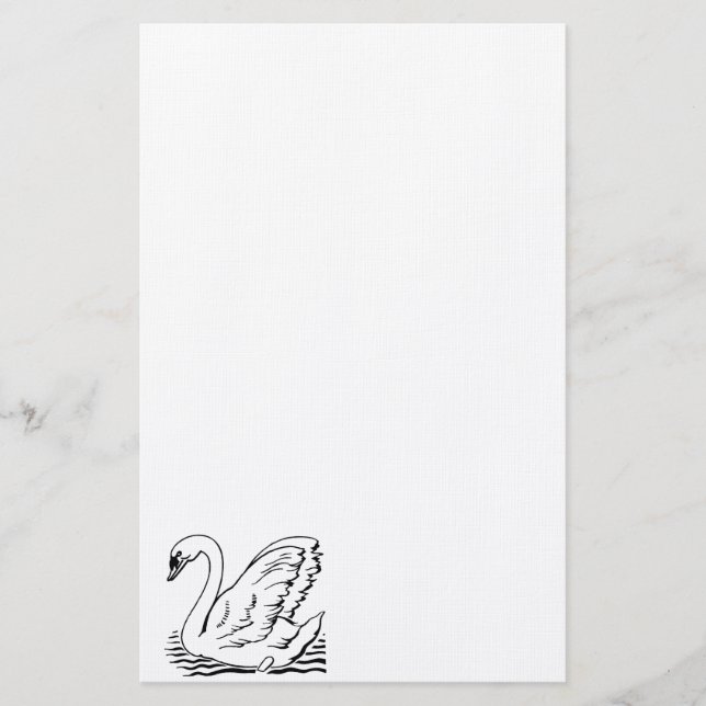 Papelaria Graceful Swan (Frente)