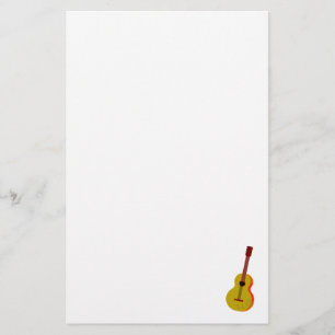 Papelaria Gráfico de Placa de Abstrato de Violão