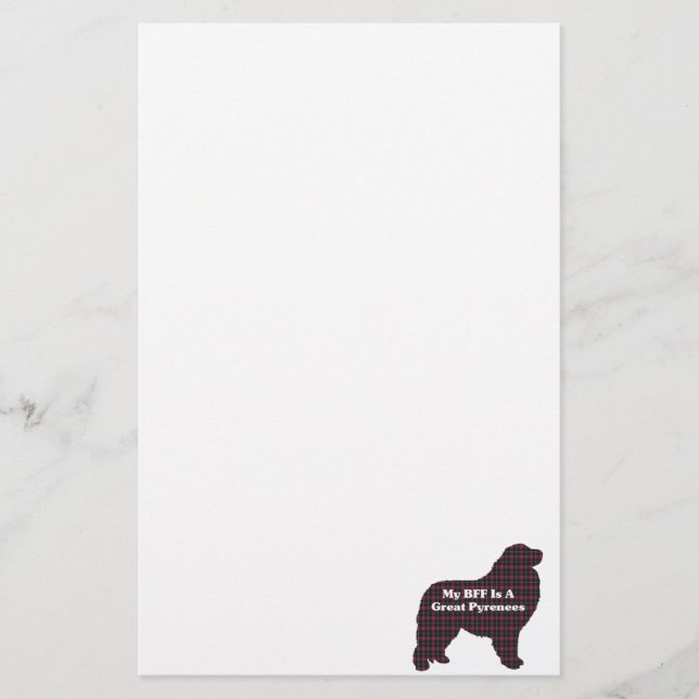 Papelaria Grandes Pyrenees BFF (Frente)