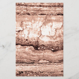 Papelaria Granito laranja moderno e castanho-bege