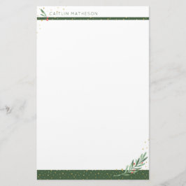 Papelaria Greenery de inverno + Férias de Natal de Confetti 