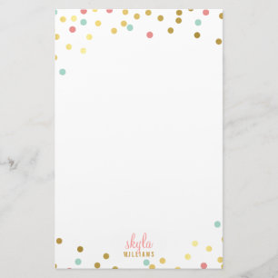 Papelaria Gritante de ouro, dourado, confete