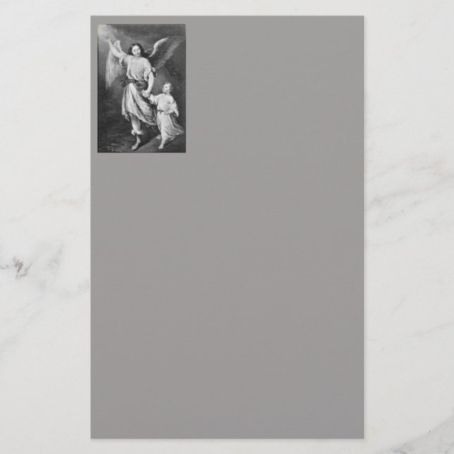 Papelaria Guardian Angel and Child Stationery (Frente)