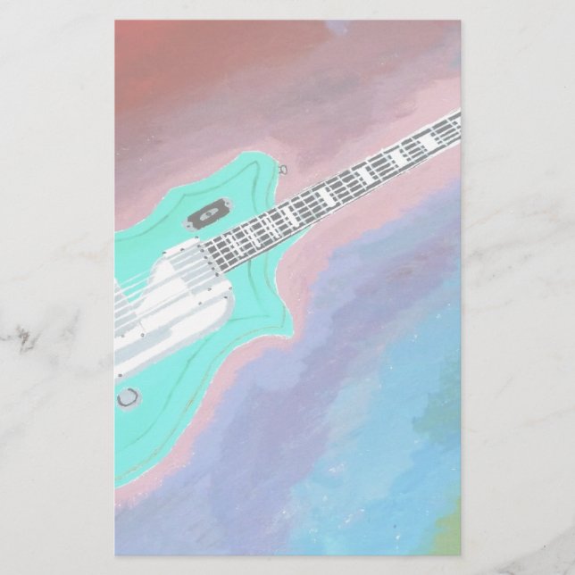 Papelaria Guitarra Verde (Frente)