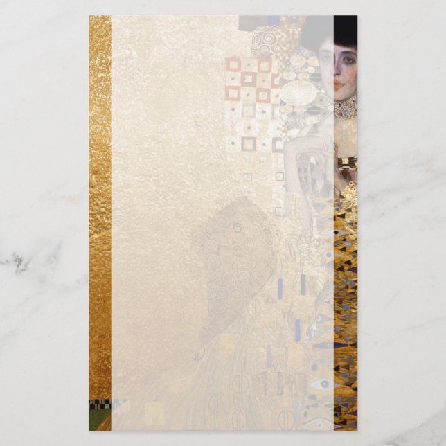 Papelaria Gustav Klimt retrato de Adel Bloch Bauer 1907 (Frente)